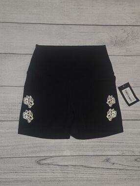 Darc Sport Women's Quad Wolf Pump Shorts Black/White Size S NWT